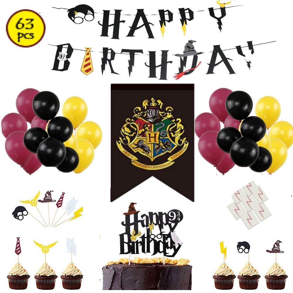 Harry Potter Kids Happy Birthday Banner Bunting Garland Balloon Party Decoration Harry Potter Kids Happy Birthday Banner Bunting Garland Balloon Party Decoration